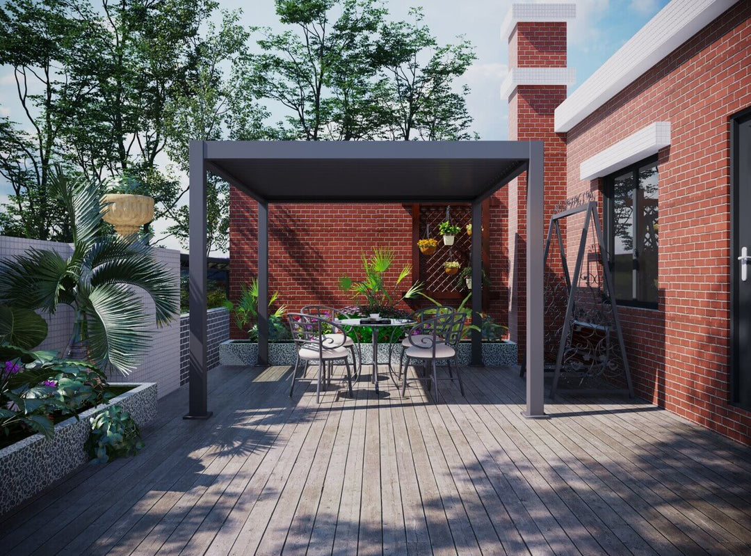 Durable aluminium louvered pergola in perth providing modern outdoor shade solution