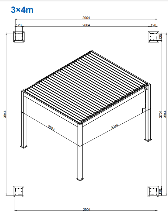 Durable aluminium louvered pergola in perth providing modern outdoor shade solution