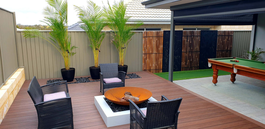 Premium Jarrah Solid Composite Decking board available in Perth – durable and low-maintenance decking solution with realistic wood look for outdoor spaces