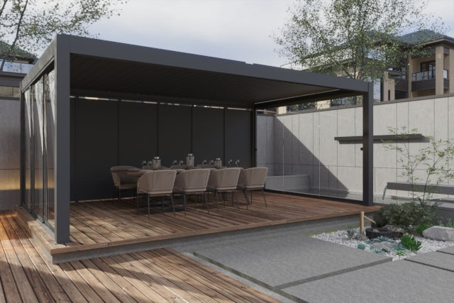 Heavy Duty 4x6m Louvered Pergola in Perth – Freestanding Aluminum Gazebo for Outdoor Living