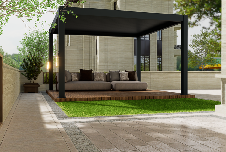 3x4m Aluminum Louvered Pergola in Perth – Durable Freestanding Gazebo with Adjustable Roof for Outdoor Living