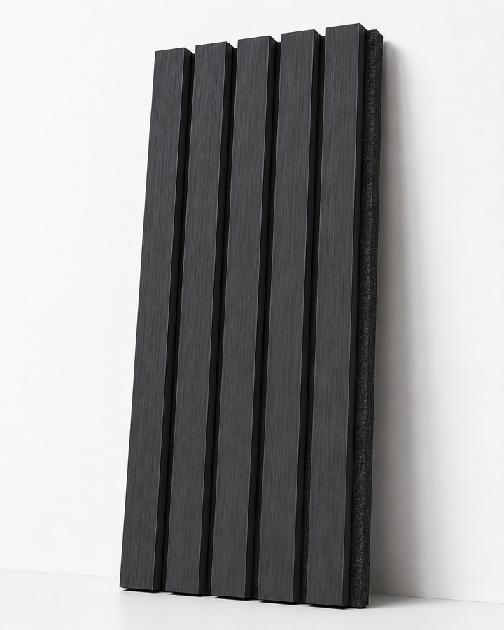 Premium Acoustic Wall Panel 600×2900x21 mm –Charcoal