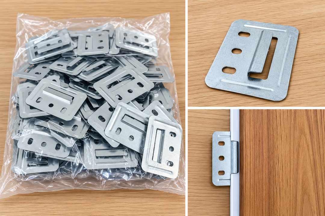 PVC Ceiling Panel Fixing Clips – Pack of 100