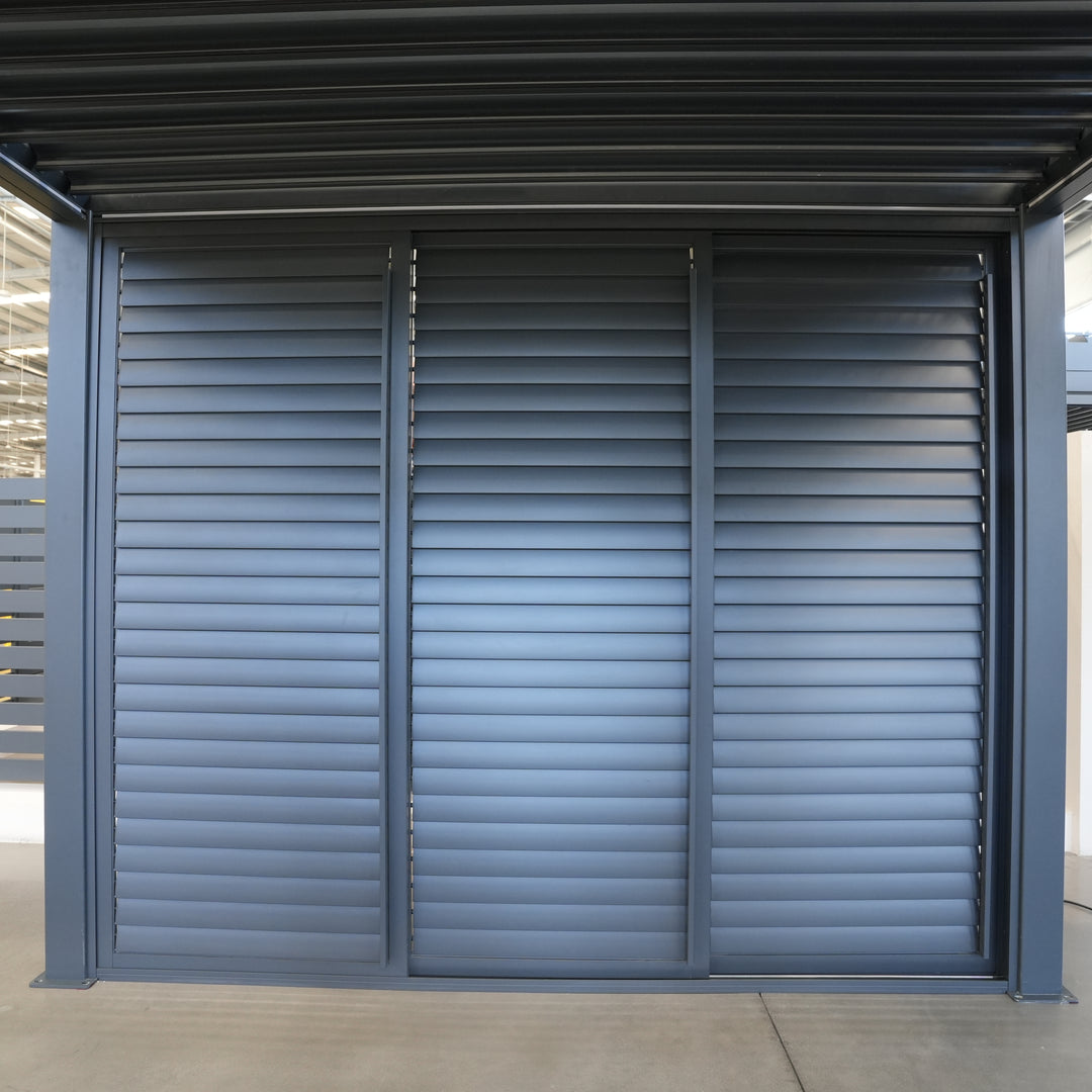 3m Sliding Louvered Privacy Screen (3-Panel) – For New Wave Manual Pergolas