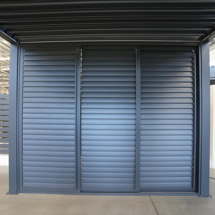 3m Sliding Louvered Privacy Screen (3-Panel) – For New Wave Manual Pergolas