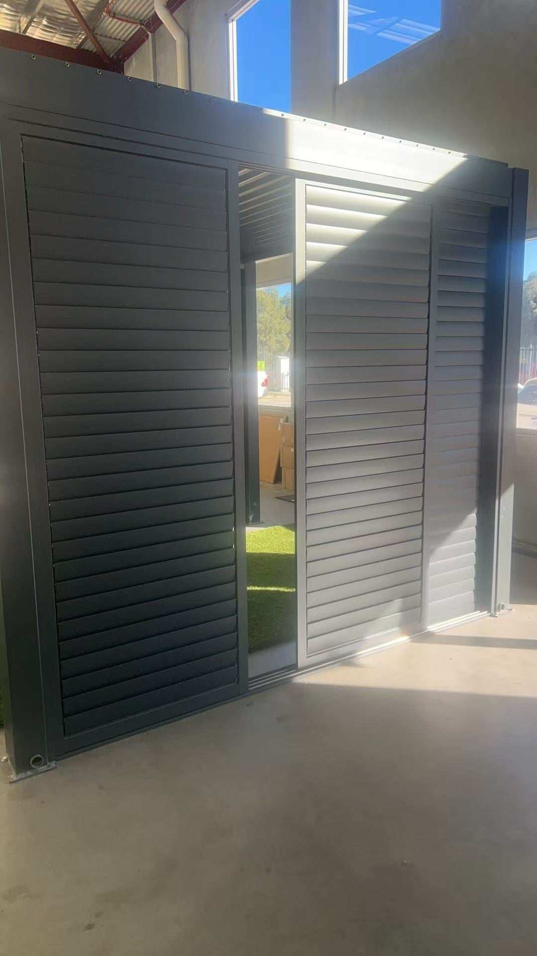 3m Sliding Louvered Privacy Screen (3-Panel) – For New Wave Manual Pergolas