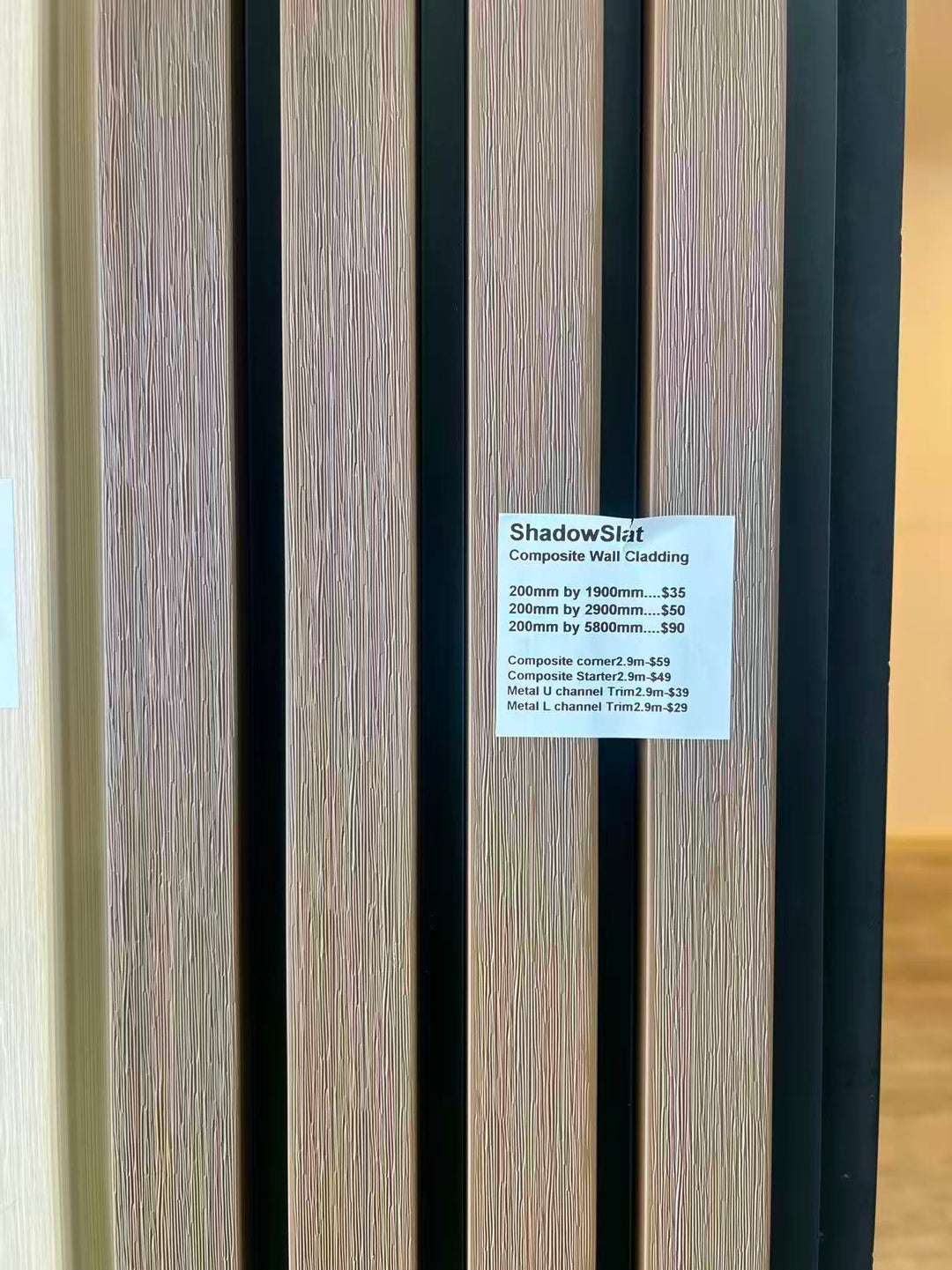Composite Wall Cladding Light Brown – Durable Timber-Look Finish – Available in Perth (Copy)