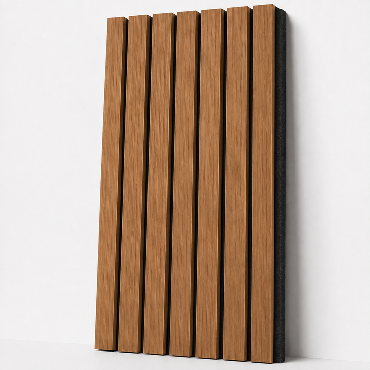 Premium Acoustic Wall Panel 600×2900x21 mm –Warm Oak