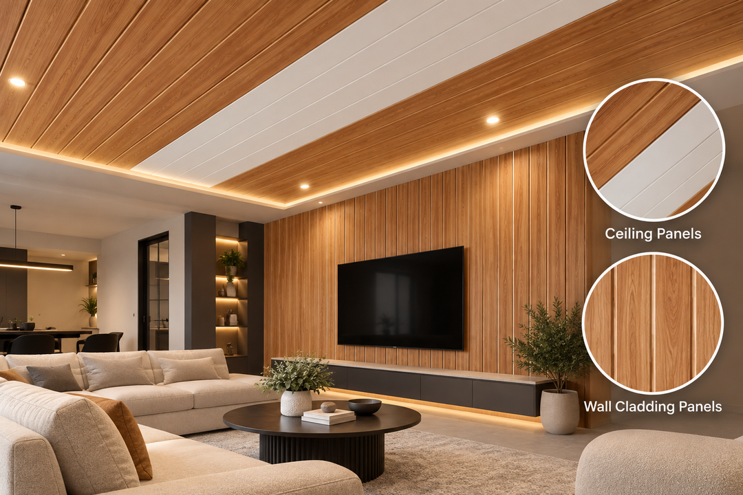 Heavy Duty PVC Wall & Ceiling Panel 300×5800mm –  Premier Teak