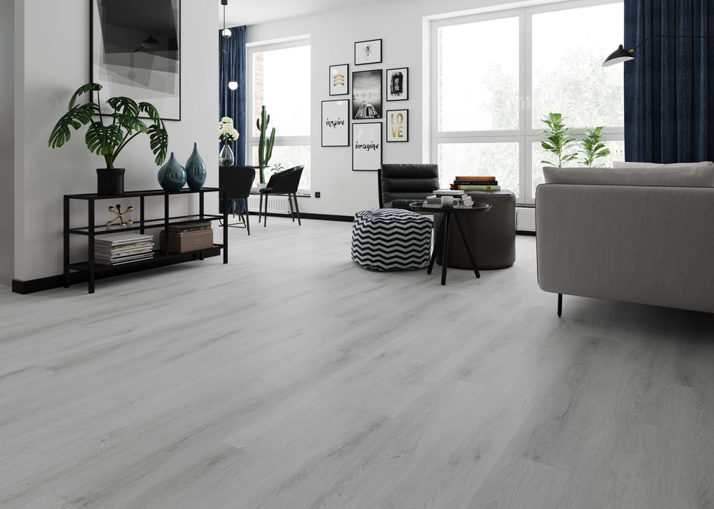 Silver Linen Hybrid Flooring available in Perth – durable and waterproof flooring with rich timber texture for modern Australian homes