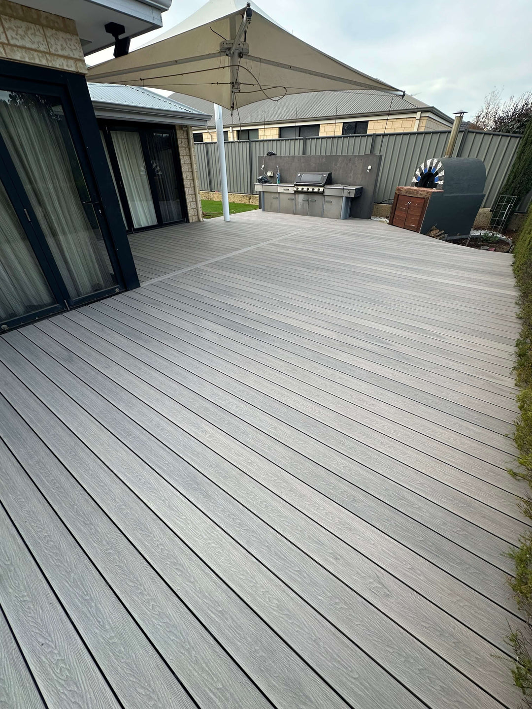 Premium Sandstone Composite Decking board available in Perth – durable and low-maintenance decking solution with realistic wood look for outdoor spaces