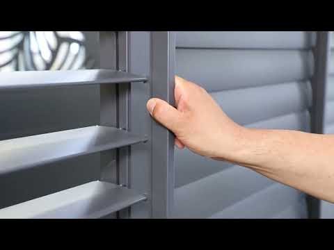3m Sliding Louvered Privacy Screen (3-Panel) – For New Wave Manual Pergolas